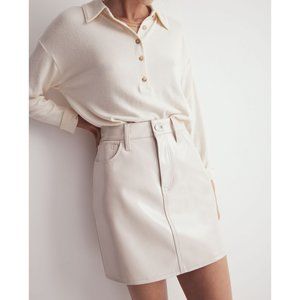NWT Madewell Faux Leather Patent Mini Skirt Sz 25